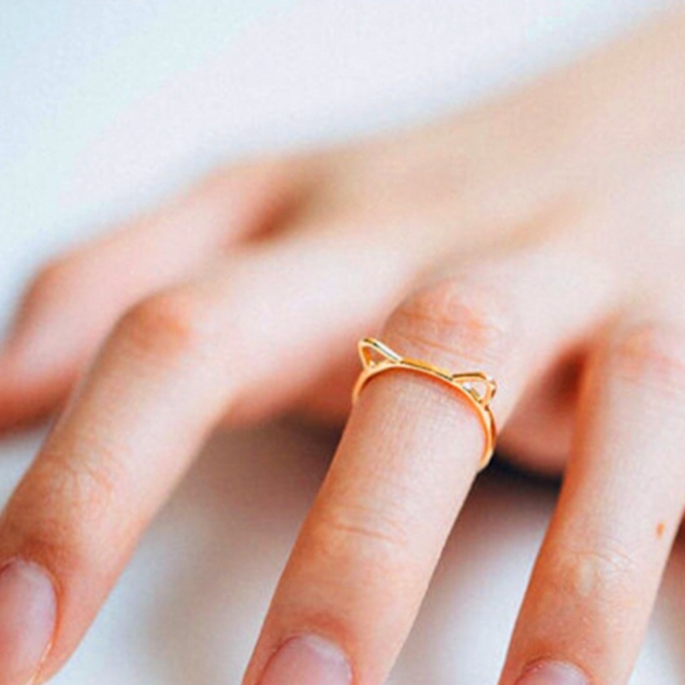 NEW Kitty Cat Ear Rose Gold ring